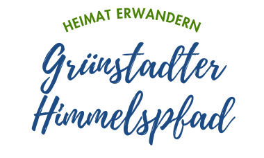 Logo Grünstadter Himmelspfad in grün und blau