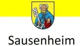 Sausenheim Fit für die Zukunft Schriftzug und Wappen Sausenheim Fit für die Zukunft Schriftzug und Wappen
